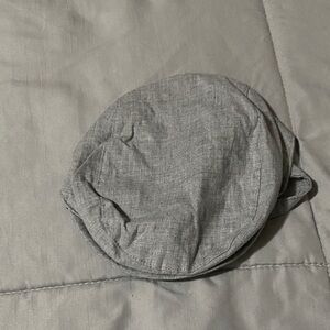 Janie and Jack Gray Flat Cap with Checkered Lining